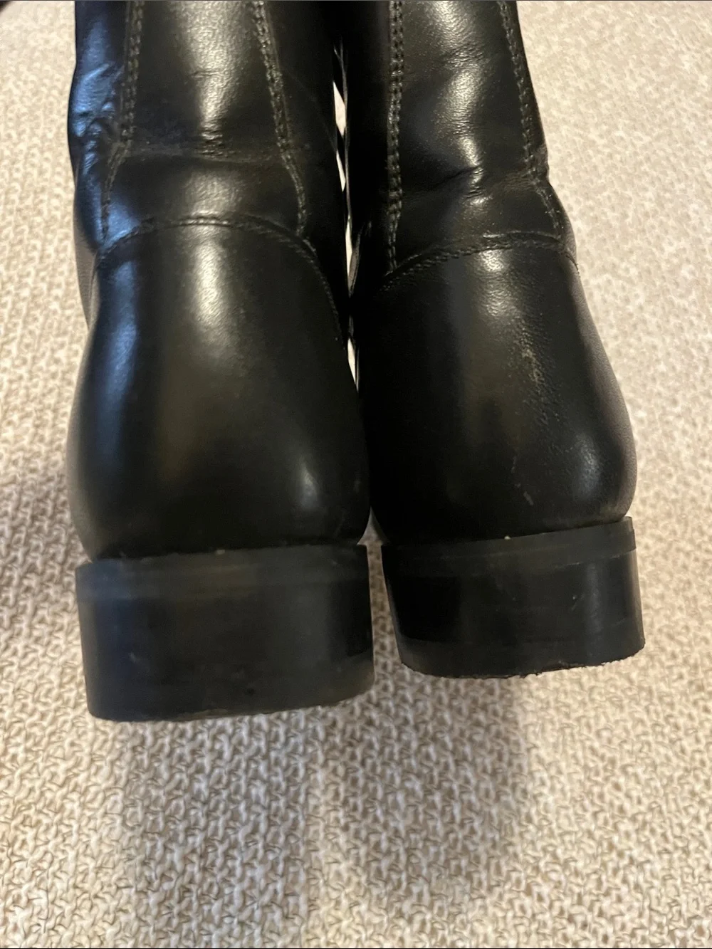 Justin Junior Black Leather Lace-Up Ankle Fringe Roper Boots Sz 4.5